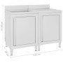 Fregadero de cocina profesional acero inoxidable 120x60x96 cm de vidaXL, Restauración - Ref: Foro24-3058270, Precio: 515,80 €...