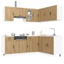 Mueble de cocina Lucca 11 piezas artesanal roble de , Armarios de cocina - Ref: Foro24-3314960, Precio: 718,92 €, Descuento: %