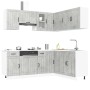 Mueble cocina Lucca gris hormigón 11 pzas madera contrachapada de , Armarios de cocina - Ref: Foro24-3314955, Precio: 690,52 ...