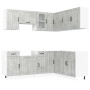 Mueble cocina Lucca gris hormigón 11 pzas madera contrachapada de , Armarios de cocina - Ref: Foro24-3314955, Precio: 690,52 ...
