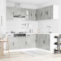 Mueble cocina Lucca gris hormigón 11 pzas madera contrachapada de , Armarios de cocina - Ref: Foro24-3314955, Precio: 690,52 ...