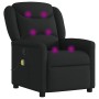 Sillón reclinable de masaje de tela negro de , Sillones - Ref: Foro24-4015608, Precio: 213,58 €, Descuento: %