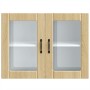 Armario pared cocina puerta de cristal Lucca roble sonoma de , Armarios de cocina - Ref: Foro24-853850, Precio: 86,06 €, Desc...