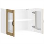 Armario pared cocina puerta de cristal Lucca roble sonoma de , Armarios de cocina - Ref: Foro24-853850, Precio: 86,06 €, Desc...