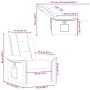 Sillón reclinable de tela marrón de , Sillones - Ref: Foro24-4015620, Precio: 192,37 €, Descuento: %