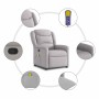 Sillón de masaje reclinable de tela gris nube de , Sillones - Ref: Foro24-4015615, Precio: 208,80 €, Descuento: %