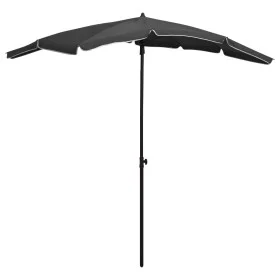 Garden umbrella with anthracite gray pole 200x130 cm by vidaXL, Umbrellas - Ref: Foro24-315553, Price: 26,39 €, Discount: %