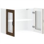 Armario pared cocina puerta de cristal Lucca roble ahumado de , Armarios de cocina - Ref: Foro24-853852, Precio: 84,43 €, Des...