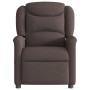 Sillón reclinable de tela marrón oscuro de , Sillones - Ref: Foro24-4015601, Precio: 191,80 €, Descuento: %