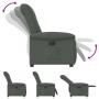 Sillón reclinable de tela gris oscuro de , Sillones - Ref: Foro24-4015617, Precio: 196,71 €, Descuento: %