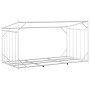 Leñero cubierta lluvia 200,5x100,5x110,5 cm acero galvanizado de , Bolsas y soportes de leña - Ref: Foro24-4104947, Precio: 1...