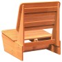 Sillas de jardín 2 uds marrón cera 60x64x70,5 cm de , Sillas de jardín - Ref: Foro24-859314, Precio: 138,86 €, Descuento: %