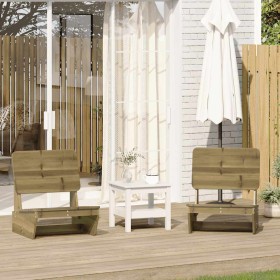 Sillas de jardín 2 uds 60x64x70,5 cm madera de pino impregnada de , Sillas de jardín - Ref: Foro24-859316, Precio: 136,29 €, ...