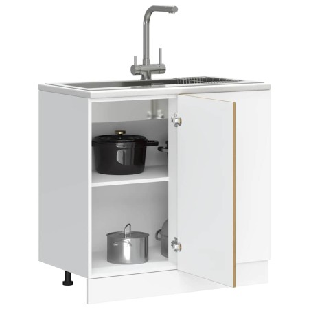 Mueble bajo para fregadero madera de ingeniería roble artesanal de , Armarios de cocina - Ref: Foro24-854297, Precio: 78,27 €...