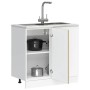 Mueble bajo para fregadero madera de ingeniería roble artesanal de , Armarios de cocina - Ref: Foro24-854297, Precio: 78,27 €...