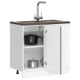 Mueble bajo para fregadero de madera de ingeniería roble marrón de , Armarios de cocina - Ref: Foro24-854295, Precio: 77,26 €...