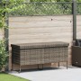 Caja almacenaje jardín ruedas ratán sintético gris 160x55x75 cm de , Cajas de almacenaje para exteriores - Ref: Foro24-410383...