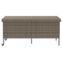Caja almacenaje jardín ruedas ratán sintético gris 160x55x75 cm de , Cajas de almacenaje para exteriores - Ref: Foro24-410383...