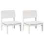 Sillas jardín 2 uds madera maciza pino blanco 60x52,5x72 cm de , Sillas de jardín - Ref: Foro24-859323, Precio: 118,58 €, Des...