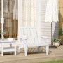 Silla adirondack de jardín madera maciza pino blanco 75x77x77cm de , Sillas de jardín - Ref: Foro24-859328, Precio: 83,37 €, ...