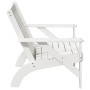 Silla adirondack de jardín madera maciza pino blanco 75x77x77cm de , Sillas de jardín - Ref: Foro24-859328, Precio: 83,37 €, ...