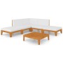 Juego muebles de jardín y cojines 7 pzas madera maciza acacia de vidaXL, Conjuntos de jardín - Ref: Foro24-3058102, Precio: 6...