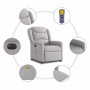 Sillón reclinable de masaje eléctrico tela gris nube de , Sillones - Ref: Foro24-3303193, Precio: 252,18 €, Descuento: %