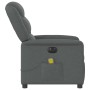 Sillón reclinable de masaje eléctrico tela gris oscuro de , Sillones - Ref: Foro24-3303185, Precio: 241,92 €, Descuento: %
