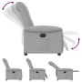 Sillón reclinable eléctrico de tela gris nube de , Sillones - Ref: Foro24-3303243, Precio: 237,98 €, Descuento: %