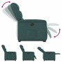Sillón eléctrico reclinable elevable de tela verde oscuro de , Sillones - Ref: Foro24-3303220, Precio: 298,91 €, Descuento: %