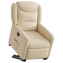 Sillón eléctrico reclinable elevable de tela color crema de , Sillones - Ref: Foro24-3303222, Precio: 300,37 €, Descuento: %