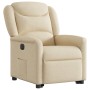 Sillón eléctrico reclinable elevable de tela color crema de , Sillones - Ref: Foro24-3303222, Precio: 300,37 €, Descuento: %