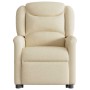 Sillón eléctrico reclinable elevable de tela color crema de , Sillones - Ref: Foro24-3303222, Precio: 300,37 €, Descuento: %