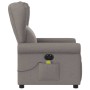 Sillón reclinable de masaje eléctrico tela gris taupe de , Sillones - Ref: Foro24-3303371, Precio: 270,85 €, Descuento: %