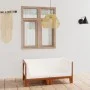 Sofá 2 plazas y cojines blanco crema madera maciza de acacia de vidaXL, Conjuntos de jardín - Ref: Foro24-3058112, Precio: 24...