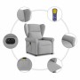 Sillón reclinable de masaje eléctrico tela gris nube de , Sillones - Ref: Foro24-3303373, Precio: 257,94 €, Descuento: %
