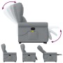 Sillón de masaje reclinable de pie de tela gris claro de , Sillones - Ref: Foro24-3303384, Precio: 281,29 €, Descuento: %