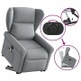 Sillón de masaje reclinable de pie de tela gris claro de , Sillones - Ref: Foro24-3303384, Precio: 281,29 €, Descuento: %