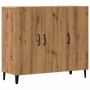 Aparador de madera de ingeniería roble artisan 90x34x80 cm de , Aparadores - Ref: Foro24-856893, Precio: 112,49 €, Descuento: %