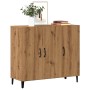 Aparador de madera de ingeniería roble artisan 90x34x80 cm de , Aparadores - Ref: Foro24-856893, Precio: 112,49 €, Descuento: %