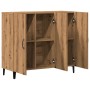 Aparador de madera de ingeniería roble artisan 90x34x80 cm de , Aparadores - Ref: Foro24-856893, Precio: 112,49 €, Descuento: %