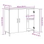 Aparador de madera de ingeniería roble artisan 90x34x80 cm de , Aparadores - Ref: Foro24-856893, Precio: 112,49 €, Descuento: %
