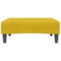 Sofá cama de 2 plazas con taburete terciopelo amarillo en Sofás | Comprar online en Foru.es