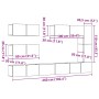 Conjunto de mueble de TV 7 piezas montado la pared madera vieja de , Muebles TV - Ref: Foro24-3329139, Precio: 333,31 €, Desc...
