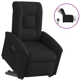 Sillón eléctrico reclinable elevable de tela negro de , Sillones - Ref: Foro24-3303276, Precio: 303,42 €, Descuento: %