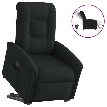 Sillón eléctrico reclinable elevable de tela negro de , Sillones - Ref: Foro24-3303276, Precio: 303,42 €, Descuento: %