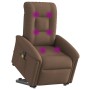 Sillón de masaje eléctrico reclinable elevable tela marrón de , Sillones - Ref: Foro24-3303288, Precio: 321,53 €, Descuento: %