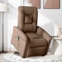 Sillón de masaje eléctrico reclinable elevable tela marrón de , Sillones - Ref: Foro24-3303288, Precio: 321,53 €, Descuento: %