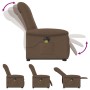 Sillón de masaje eléctrico reclinable elevable tela marrón de , Sillones - Ref: Foro24-3303288, Precio: 321,53 €, Descuento: %