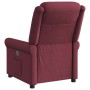 Sillón reclinable eléctrico tela rojo tinto de , Sillones - Ref: Foro24-3303297, Precio: 238,02 €, Descuento: %